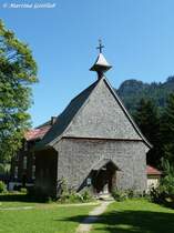 Rohrmoos, Kapelle St. Anna, �lteste Holzkapelle des Alpenraumes, vielleicht sogar Europas (Oberallg�u, August 2010)