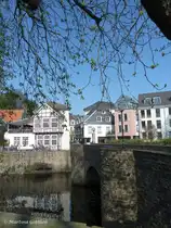 Essen-Kettwig am M�hlengraben mit Br�cken-Caf� (April 2012)