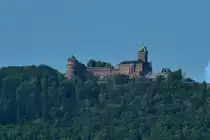 Hohk�nigsburg, als staufische Reichsburg im 12.Jahrhundert erbaut, 1901-08 rekonstruiert und umgebaut f�r den deutschen Kaiser Wilhelm II., mit �ber einer halben Millionen Besuchern j�hrlich die meistbesuchteste Burg in der ganzen Region, Sept.2011 