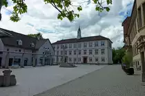 Wehr, Blick �ber den Schulplatz zur Talschule, Mai 2012