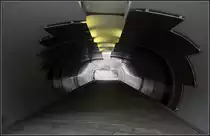 . Fu�g�ngerr�hre - Fu�g�ngerunterf�hrung am Bahnhof von Stuttgart-Feuerbach, Architekten: Behnisch und Partner, Fertigstellung: 1990, 18.11.2011 (Matthias)