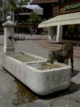 Gstaad, Brunnen am Gstaadplatz (27.05.2012)