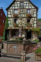 Kaysersberg, der Konstantinbrunnen von 1745, Aug.2011