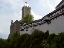 Eisenach, Wartburg, Wehrgang von 1450 und Bergfried von 1855 (14.06.2012)