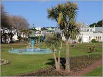 Torquay. Springbrunnen im Park am Pavillon. 29.05.2012