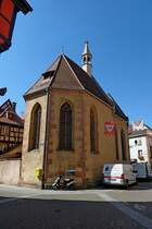 Rappoltsweiler, die historische Katharinenkapelle im Stadtzentrum, Sept.2011