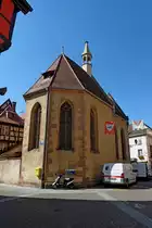 Rappoltsweiler, die historische Katharinenkapelle im Stadtzentrum, Sept.2011