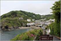 Polperro ist eine kleine Hafenstadt an der Sdkste Cornwalls. Hier ein Blick von The Warren. 31.05.2012