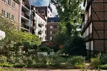Foto eines Innenhofes mehrerer H�user beim Gro�neumarkt in Hamburg.foto vom 01.05.2011.
