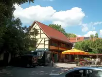 Neuruppin, Spitalhof, 'Uphus' (�ltestes Haus der Stadt), aufgenommen am 22.06.2012