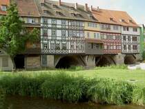 Erfurt, Nordseite der Krmerbrcke, erbaut ab 1156 (12.06.2012)