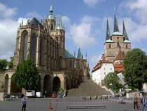 Erfurt, Domberg mit Dom und St. Severi Kirche (12.06.2012)