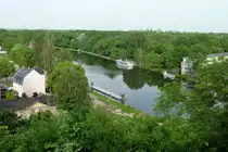 Bernburg, Blick vom Schlo� auf die Saale, Mai 2012