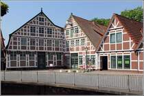 Jork im Alten Land. Gebude am Fleet. 23.05.2012