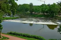 Merseburg, Blick vom Schlo�park auf die Saale, Mai 2012