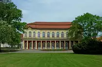 Merseburg, der Schlo�gartensalon, der Pavillon f�r Gartenfeste wurde 1730 erbaut, Mai 2012