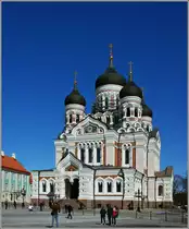 Die Alexander-Newski-Kathedrale (erbaut Ende 19.Jahrhundert) erfreut,wegen ihrer Geschichte, nicht alle Tallinner.
(01.05.2012)