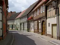 Werben, Fachwerkh�user in der Seeh�user Stra�e (09.07.2012)