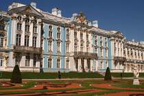 Blick auf den 1752 errichteten Katharinenpalast in Sankt Petersburg. Aufnahme vom 25.05.2009.