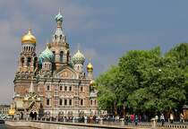 Die Auferstehungskirche (auch als Blutkirche bekannt) in Sankt Petersburg. Aufnahme vom 25.05.2009.