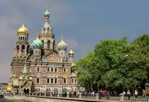 Die Auferstehungskirche (auch als Blutkirche bekannt) in Sankt Petersburg. Aufnahme vom 25.05.2009.