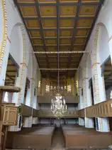 Sch�nberg, St. Laurentius Kirche, Winzer Orgel von 1847 (12.07.2012)