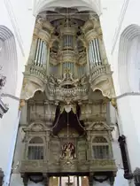 Rostock, St. Marien Kirche, F�rstenempore und Schmidt Orgel (13.07.2012)