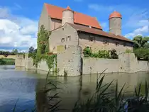 Wasserschloss Sommersdorf, erbaut 1391 durch Ludwig von Eyb, Kreis Ansbach (15.07.2012)