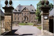 Gut Leye in Osnabr�ck-Atter. Scan eines Dias aus den 1970er Jahren.