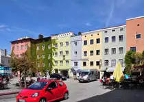 Typische Stadth�user in Wasserburg am Inn - 27.04.2012