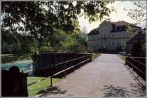 Gut Sutthausen in Osnabrck. Scan eines Dias aus den 1970er Jahren.