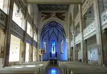 Naila, Innenraum der evangelischen Pfarrkirche, Mai 2012