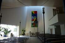 Himmelkron, Innenraum der Autobahnkirche, Mai 2012