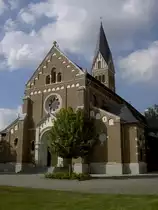 Salach, neuromanische kath. St. Margaretha Kirche, erbaut 1905 durch Baurat 
Pohlhammer, Kreis G�ppingen (10.08.2012)