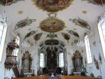 Entlebuch, St. Martin Kirche, Gemlde der Seitenaltre von Paul Deschwanden 
(24.06.2012)