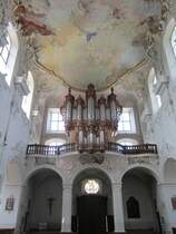 Arlesheim, Domkirche, Silbermannorgel, erbaut von 1759 bis 1761 (26.08.2012)