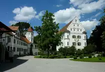 Mittelbiberach, das Schlo� von der Hofseite, Aug.2012