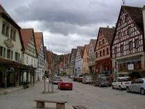 Pottenstein, Fachwerkhuser an der Marktstrae (21.04.2012)