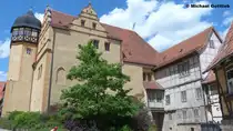 Teilansicht vom Schloss (Quedlinburg, Landkreis Harz in Sachsen-Anhalt, Juni 2012)