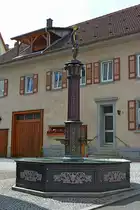 M�hringen, der Brunnen steht im Tuttlinger Stadtteil, Juli 2012
