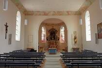 Aach, Innenraum der Pfarrkirche St.Nikolaus, Juli 2012