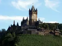 Reichsburg COCHEM thront ca. 100mtr. �ber der gleichnamigen Stadt an der Mosel; 120823