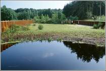 Bramsche. Auf dem Gel�nde des Varusschlacht-Museums ist ein Teil auf das Niveau zu Zeiten der Schlacht (9 n.Chr.) zur�ckversetzt worden. Scan eines Dias aus dem Jahr 2002.