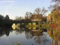 Weihnachtsmarkt auf der Schlossinsel von Haus Wittringen (Gladbeck, NRW - Winter 2004)