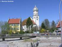 Katholische Pfarrkirche St. Georg (Wasserburg / Bodensee, Landkreis Lindau - Ostern 2004)