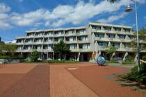 Bad Buchau, das Terrassenhaus, Teil der Kuranlage, Aug.2012