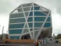 Berlin, Humboldt-Box auf dem Areal des Stadtschlosses, Infocenter Berliner Schloss Humboldtforum (aufgenommen am 27.09.2012)