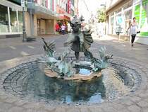 Entenbrunnen in Koblenz, wurde 1979 von Edith Peres Lethmate geschaffen; 120822