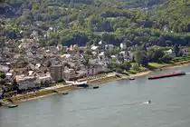 Die Uferpromenade in Remagen am Rhein - 15.08.2012