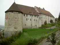 Porrentruy, Schloss, erbaut ab dem 13. Jahrhundert als Sitz der Basler F�rstbisch�fe (08.10.2012)